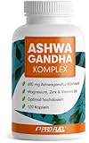 Ashwagandha Kapseln hochdosiert 120x - 600 mg Ashwagandha KSM-66® pro Tag - Komplex mit...