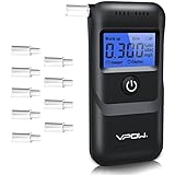 VPOW Alkoholtester Polizeigenau, Alkoholtester Promillemessgerät mit Digitaler Blauer...