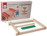 Rayher DIY Holz Kinder Webrahmen Set, Webbreite 16,5cm, Schulwebrahmen für...
