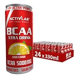 Activlab BCAA Xtra Drink - 330 ml Dose verzehrfertig; Set mit 24 x 330 ml Dosen 5000 mg...