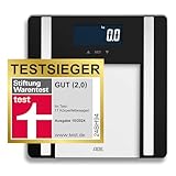 ADE Digitale Körperfettwaage Ines bis 200 kg | Testsieger 2024 | Personenwaage mit...