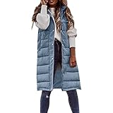 callmo Angebote Des Tages Heute Steppweste Damen Lang Weste Winter Daunenweste...