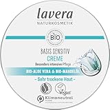 lavera Basis Sensitiv Allzweckcreme - intensive Pflege für trockene Haut -...