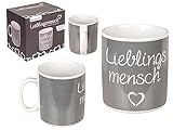 Out of the blue XXL Becher Tasse »Lieblingsmensch« Steingut im Geschenkkarton...