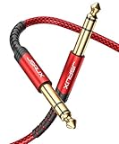 JSAUX Gitarrenkabel [3M] 6.35mm Instrumentenkabel, E Gitarre Kabel, 6.35mm auf...