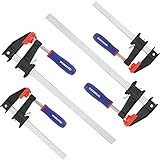 WORKPRO Schraubzwingen Set 4 Stück Spanner, mit Spannweite 150mm/300mm,...