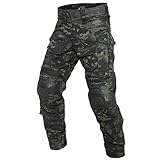 YEVHEV Taktisch Hosen Herren G3 US-Militär Camouflage Ripstop mit Knieschoner für...