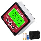 Mcbazel Digitaler LCD Winkelmesser Neigungsmesser, Winkelsucher Inklinometer, Rot,...