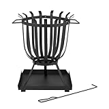 tepro Feuerkorb Brentwood, aus Stahl, mit Schürhaken, ca. Ø 36 cm, Maße ca....