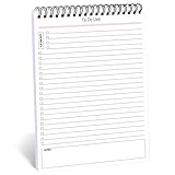 To-Do-Liste, Notizblock, Tagesplaner, Notizblock, undatiert, 52-seitiger Aufgabenplaner,...