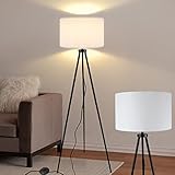 ZMH Stehlampe Wohnzimmer Modern Stehleuchte - Dreibein Stoff Standleuchte...