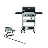 Enders Gasgrill Brooklyn Next 3 - BBQ - Bundle mit extra Fleischthermometer - 3...