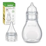haakaa Silikon Nasensauger Baby| Sicherer Nasenreiniger| Easy-Squeeze Nose Bulb...