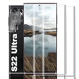 Panzer Schutz Glas für Galaxy S22 Ultra, [2 Stück] Fingerabdrucksensor...