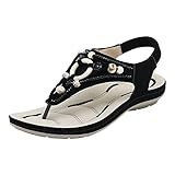 Sandalen Damen Sommer Böhmische Strandschuhe Sommer Mode Frauen Casual Open Toe Flache...