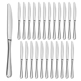 Gifcomda Tafelmesser, Edelstahl Buttermesser 24 Stück (22.7cm,8.94 inch),...