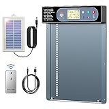 MASTERFUN Aluminum Automatische Hühnerklappe Solar, Elektrische mit Großes Display,...