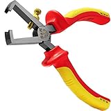 S&R VDE Abisolierzange 160mm, Modifiziert 1000V VDE-geprüft, aus 60CrV Stahl,...