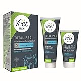 Veet Men Intim-Haarentfernungs-Set - Enthaarungscreme für den Intimbereich, für Männer...
