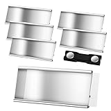 5 Stück Namensschilder für Kleidung Magnet,Aluminium Namensschilder mit Starkem...