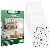 FEBCAT Catch 12 Stück Lebensmittelmotten Bekämpfen Abbaubar Lebensmittelmotten Falle...