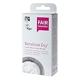 FAIR SQUARED Sensitive Dry Kondome 10 Stück 53 mm – Vegane Kondome 10er Pack...