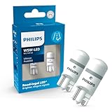 Philips Ultinon Pro6000 W5W T10 LED-Fahrzeugbeleuchtung mit Straßenzulassung, 6.000K,...