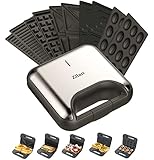 5in1 Sandwichmaker | Waffeleisen | 5 auswechselbare Platten | Kontaktgrill |...