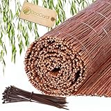 BooGardi Weidenmatte in 18 Größen mit Kabelbindern · 150 x 500 cm · Balkonverkleidung...