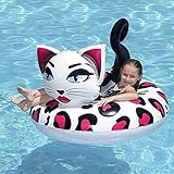 Schwimmring Wasseraufblasbarer Leopardenkatzen-Schwimmring für Erwachsene, schwimmende...