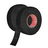 Qtuie Gewebeband 19mmx 25m 2 Stück Isolierband Selbstklebend Baumwolle...