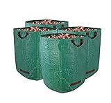BigDean 4er Set Gartenabfallsack XXL 272L groß - aus Polypropylen-Gewebe 150g/m² -...