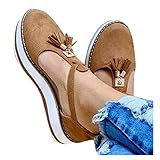 YULONGESS Damen Bequem Trekkingsandalen Sommerschuhe Freizeit Vintage Zehe Ring Gladiator...