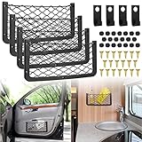 4 Stück Kofferraum Netztasche Auto Aufbewahrungsnetz 36 x 18 cm, Auto Aufbewahrungsnetz...