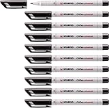 STABILO - Folienstift - OHPen universal - wasserlöslich fein - 10er Pack - schwarz