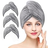 Laicky Mikrofaser-Handtuch/Haarwickel, extrem saugfähig, zum Turban gewickelt,...