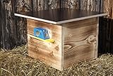 Premium Hummelkasten mit Wachsmottensperre, 2X Sichtfenster und Nistmaterial...