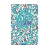 TRÖTSCH - Mein Stickeralbum 'Einhorn' | Einhorn Stickerbuch mit 24 beschichteten Seiten...