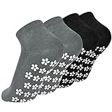 Colexy 2 Paare Yoga Socken Anti Rutsch Damen, Stoppersocken Herren, Anti Rutsch Socken...
