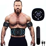 Yonars EMS Bauchmuskeltrainer, EMS TrainingsgeräT, EMS Muskelstimulator...