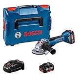 Bosch Professional 18V System Akku-Winkelschleifer GWS 18V-10 P (bürstenloser...
