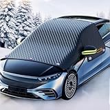 Maxee Frontscheibenabdeckung Winter, Windschutzscheibenabdeckung Auto 10 Magnet,...