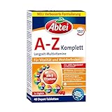 Abtei A-Z Komplett Langzeit-Multivitamine - 24 Vitamine und Mineralstoffe - laborgeprüft,...