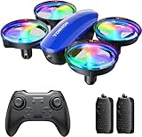 Tomzon mini Drohne für Kinder, Helikopter ferngesteuert mit LED Licht, Lange Flugzeit RC...