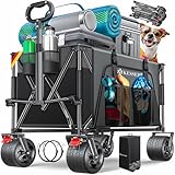 KESSER® Bollerwagen GTR9000 Handwagen 200kg | 300L Stauraum Transportwagen faltbar extra...