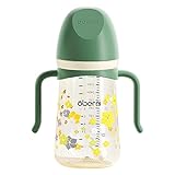 Oberni Trinklernbecher mit Strohhalm, Baby Trinklernflasche ab 6 Monaten, Kinder...