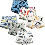 Adorel Jungen Unterhosen Baumwolle Boxershorts 6er-Pack Dino Paradies 134-140...