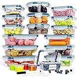 FITPREP 40-teiliges Frischhaltedosen Set [20 Vorratsdosen mit 20 Deckel]. Frischhaltedosen...