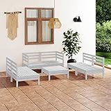 Bulliing 7-TLG. Garten-Lounge-Set Balkon MöBel Lounge Set Lounge-Sofagarnitur Garten...