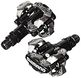 Shimano PDM520 Fahrrad-Klickpedale, Schwarz, SPD-System, mit Platten, für...